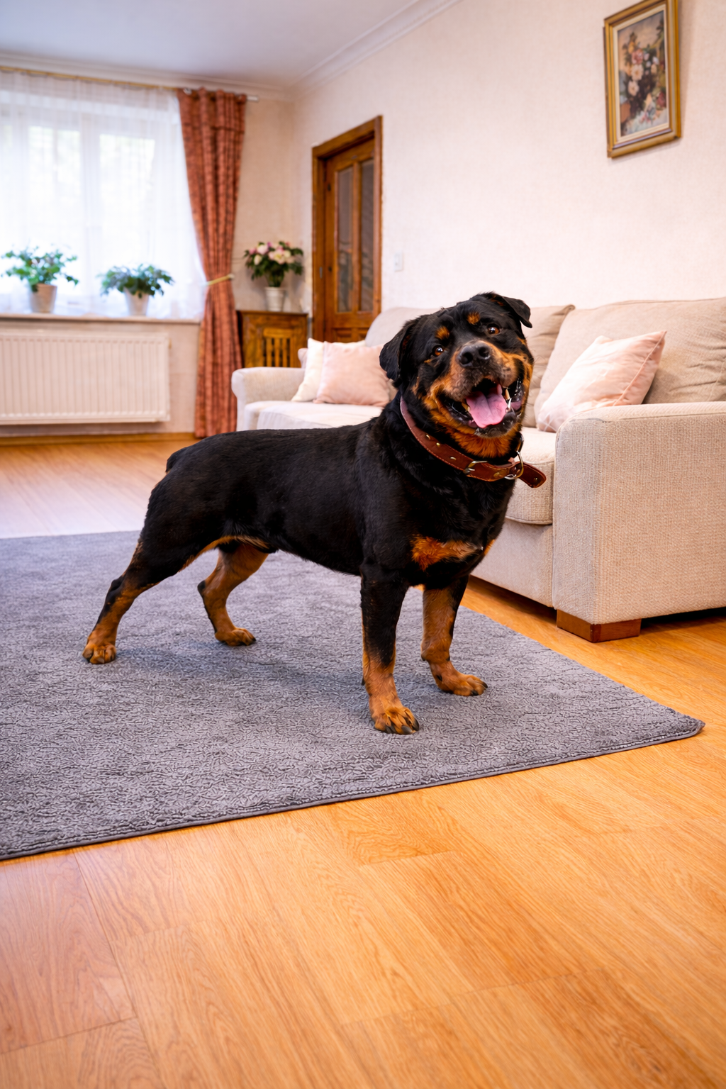 Pies podczas spaceru